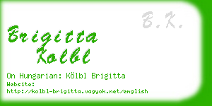 brigitta kolbl business card